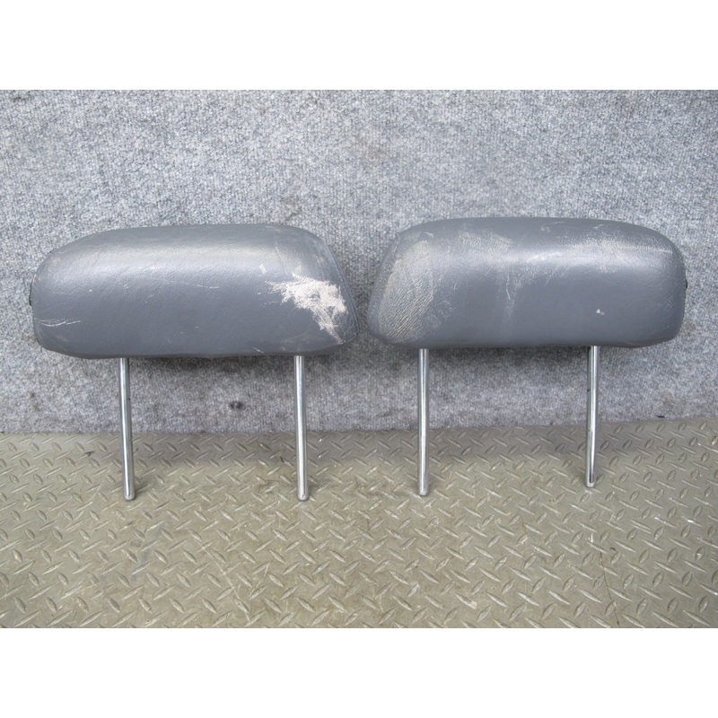86-89 Nissan Z31 300ZX 2+0 Set of 2 Front Left & Right Leather Headrest OEM