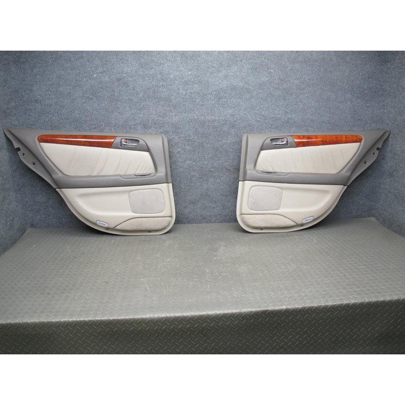 03-04 Lexus JZS160L GS300 Set of 2 Rear Door Interior Trim Cover Panel Ivory OEM
