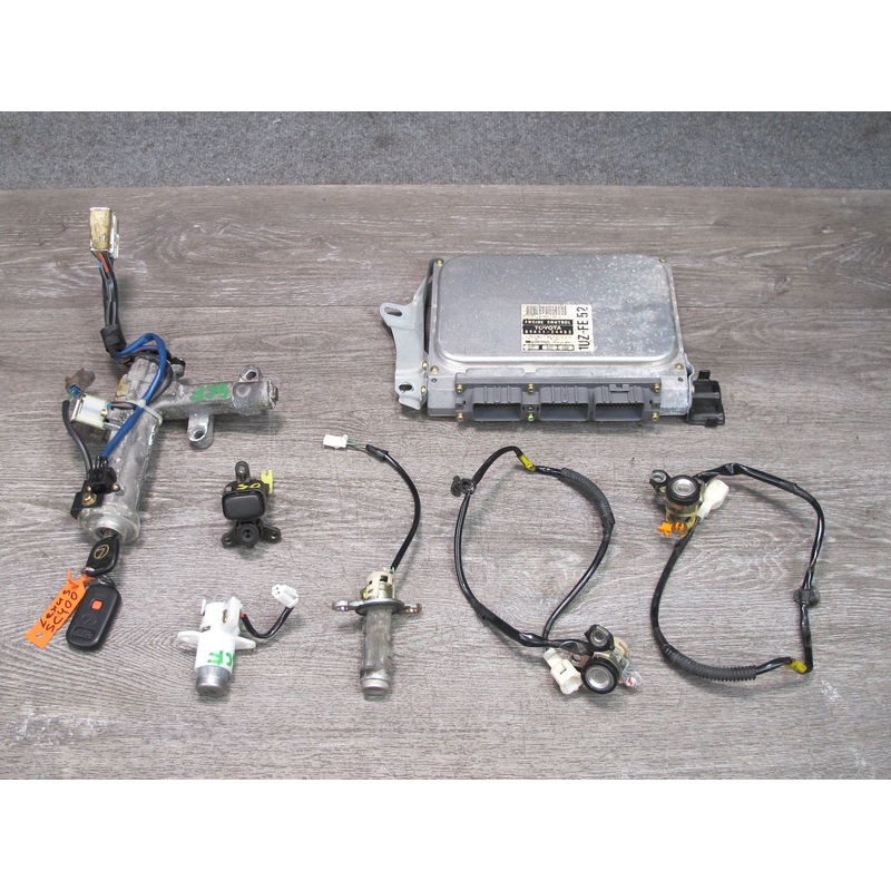 1996 Lexus UZZ30L SC400 1UZFE Engine ECU ECM Ignition Switch Lock KEY Set OEM