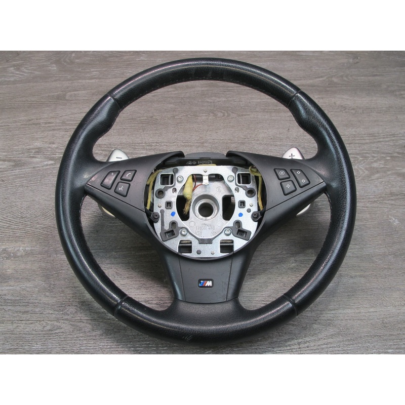 2006-2010 BMW E63 E64 SMG M Sport Leather Steering w Controls & Paddles