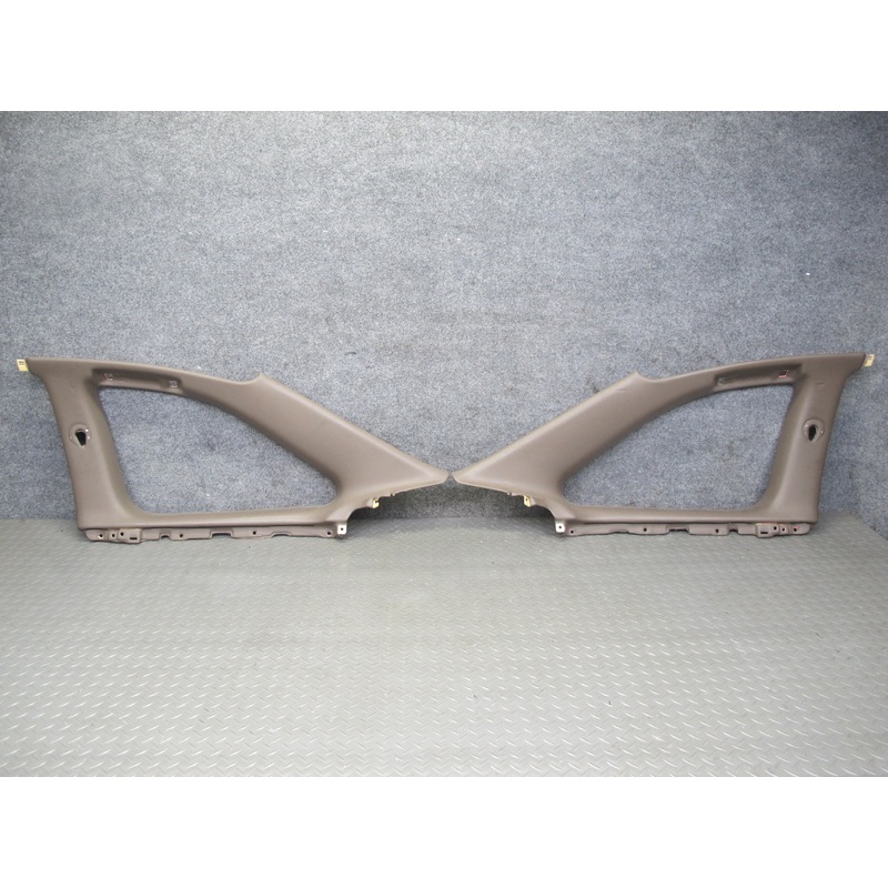 92-00 Lexus SC300 SC400 UZZ30L Set of 2 Rear Quarter Window Trim Panel Brown OEM