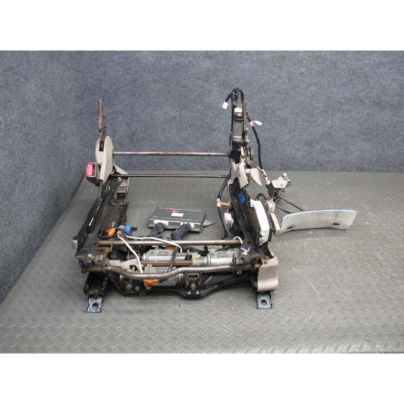 95-00 Lexus SC300 SC400 Front Left Seat Lower Frame Track Rail w Motors OEM