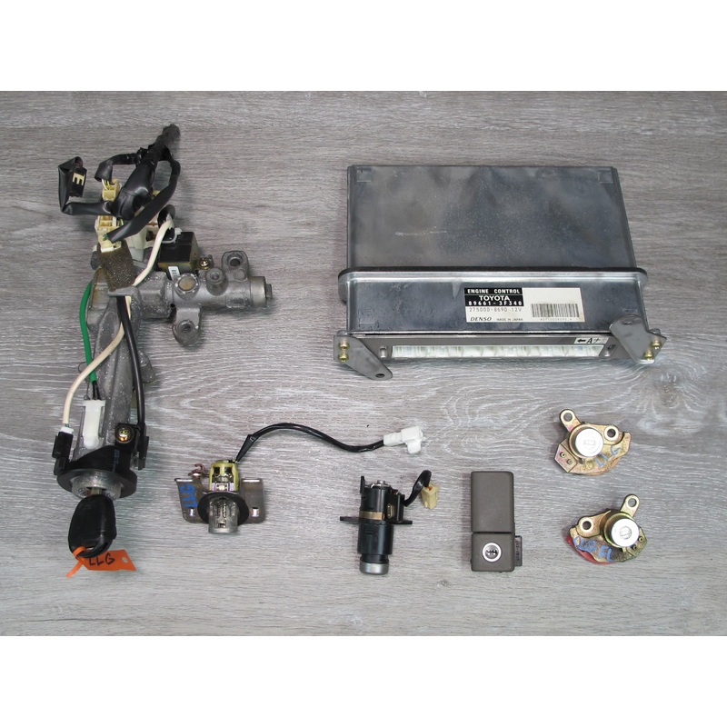 04-05 Lexus GS300 2JZGE A/T ECM ECU Ignition Glove Door Trunk Lock KEY Set OEM