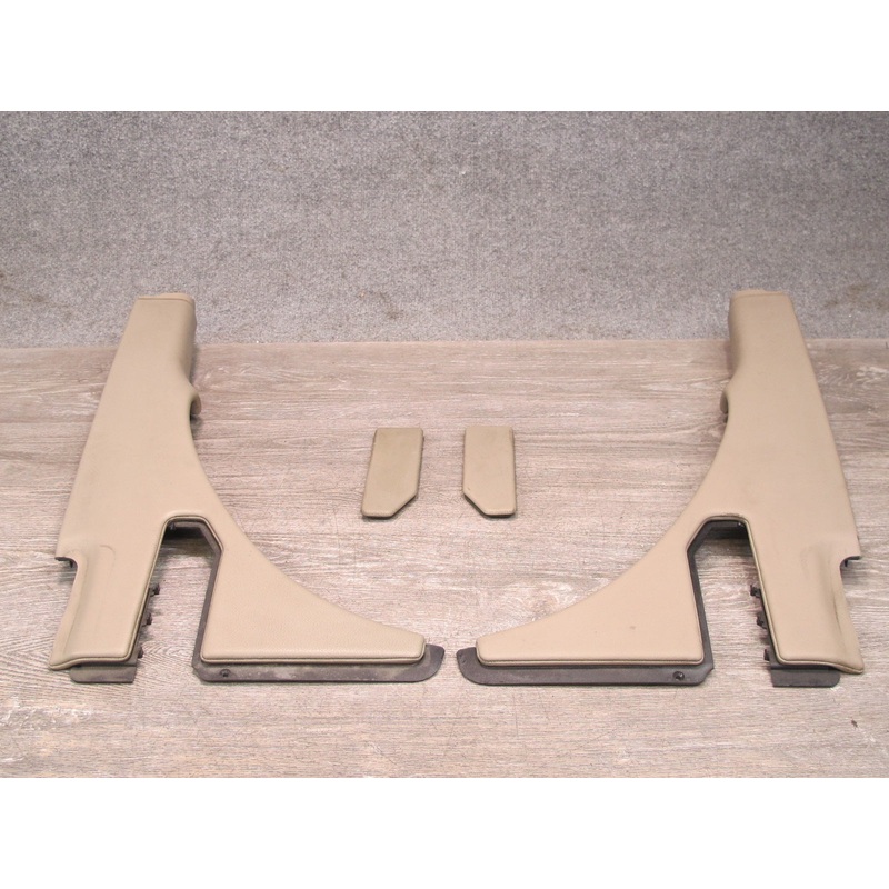 07-12 Mercedes R230 Set of 2 Rear Quarter Hinge Flap Trim Edge Cover Beige OEM