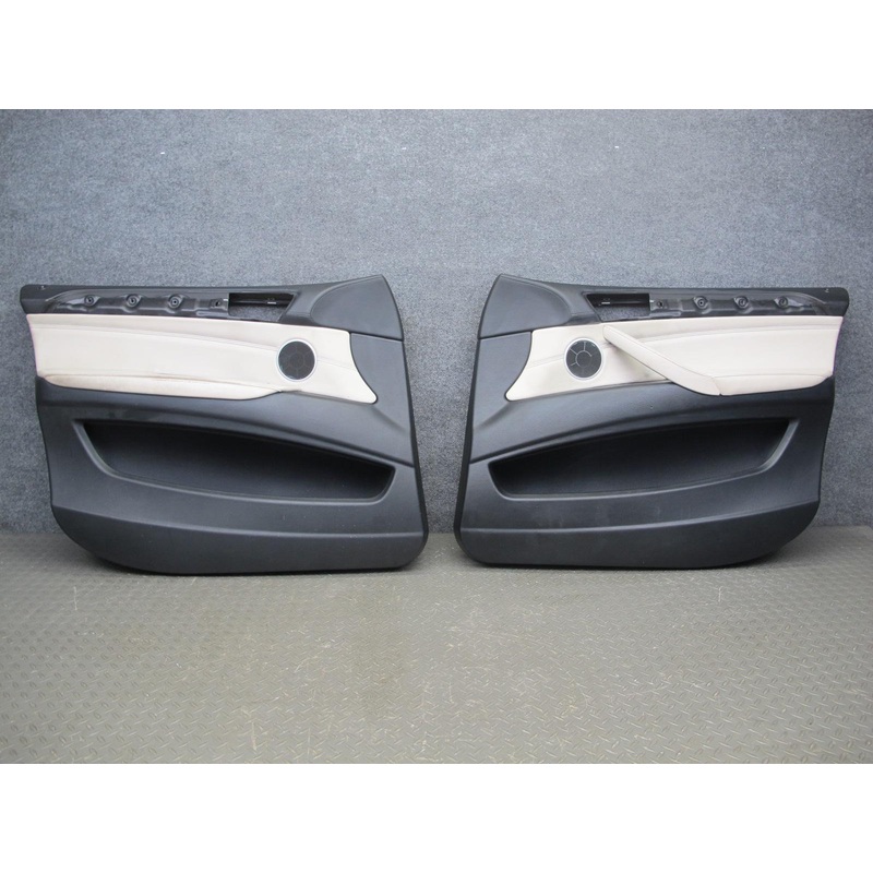 2008-2014 BMW E71 E72 X6 Front Right & Left Side Interior Door Panel Leather Set