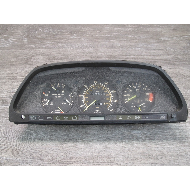 89-91 Mercedes W126 C126 Instrument Cluster Gauge Speedometer OEM