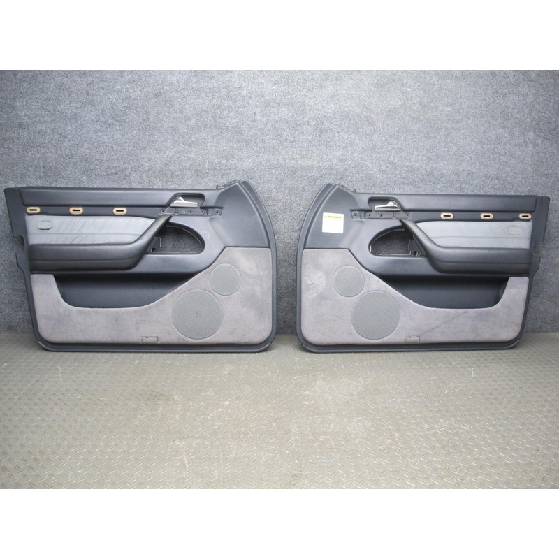 94-99 Mercedes W140 Sedan Front Left & Right Door Interior Trim Panel Set OEM