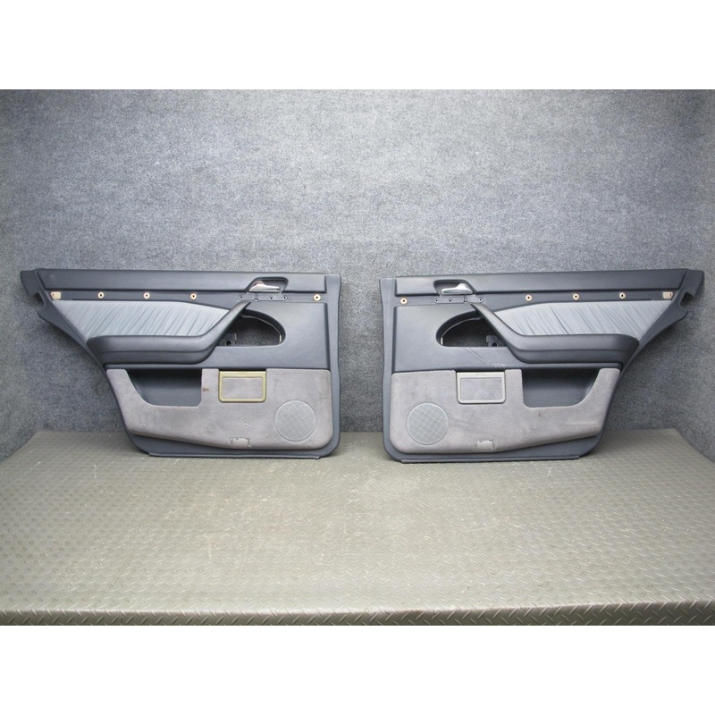 94-99 Mercedes W140 Sedan Rear Left & Right Door Interior Trim Panel Set OEM