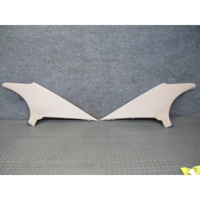 03-05 Lexus GS430 GS300 Rear Left Right C Pillar Trim Cover Panel Set Ivory OEM