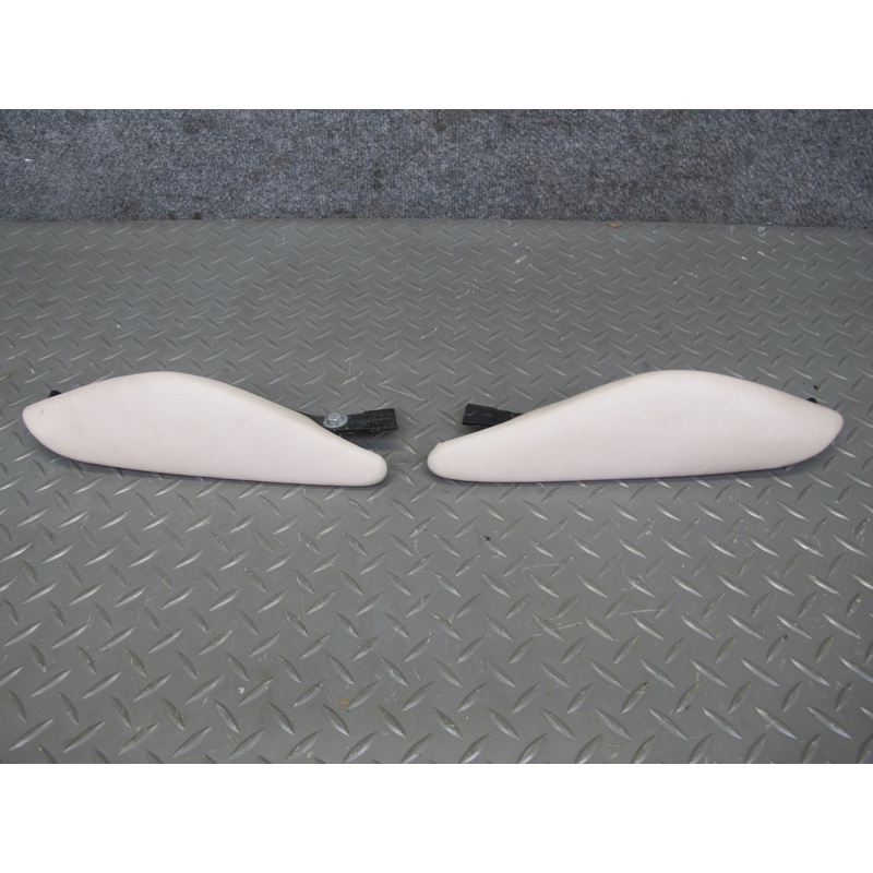 08-14 BMW X6 E71 E72 Front Right & Left Center Console Knee Pad Leather Trim Set