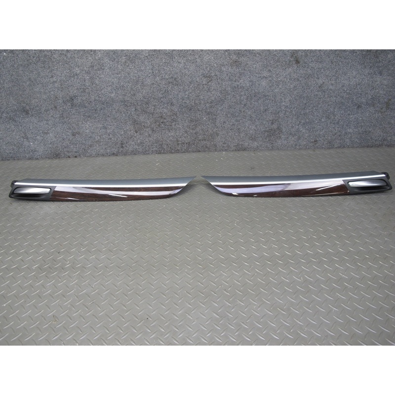 2008-2014 BMW X6 E71 E72 Rear Right & Left Door Panel Wood Trim W/ Handle Set