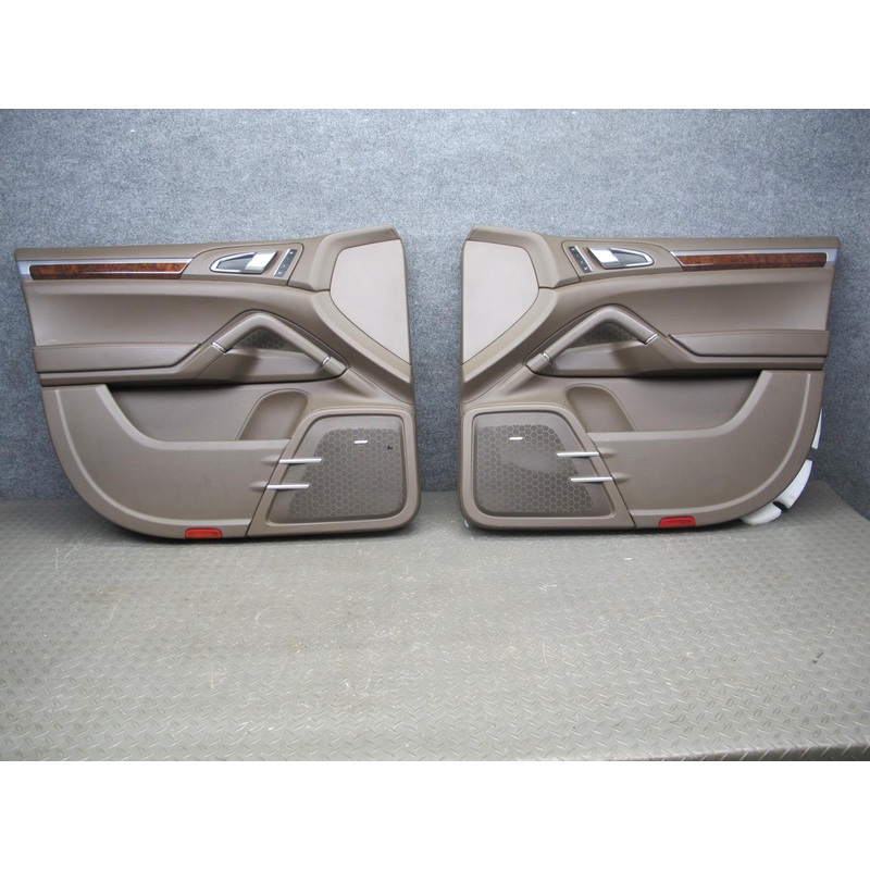 2011-2018 Porsche Cayenne 958 Front Door Interior Trim Cover Panel Set of 2
