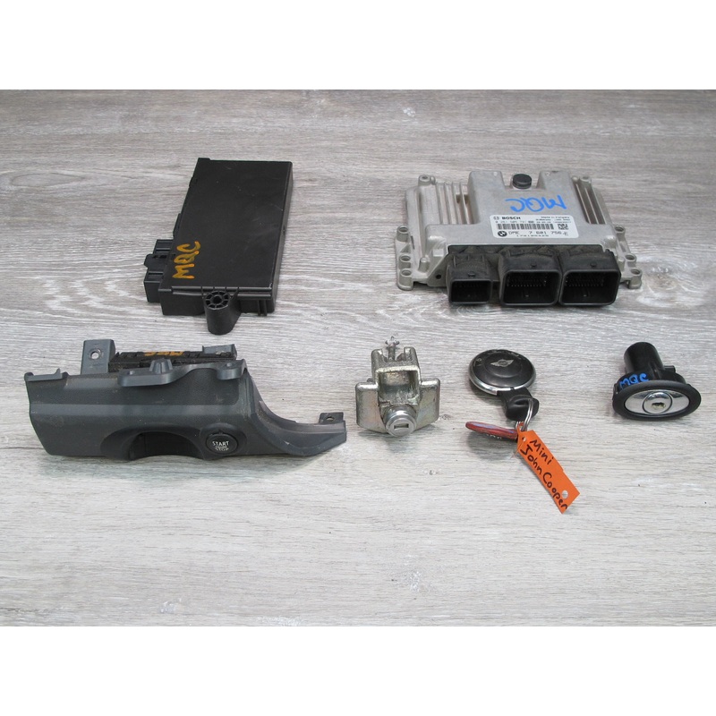 2011 Mini JCW R57 N14 Convertible Engine ECU DME CAS3 Ignition Lock KEY Set OEM