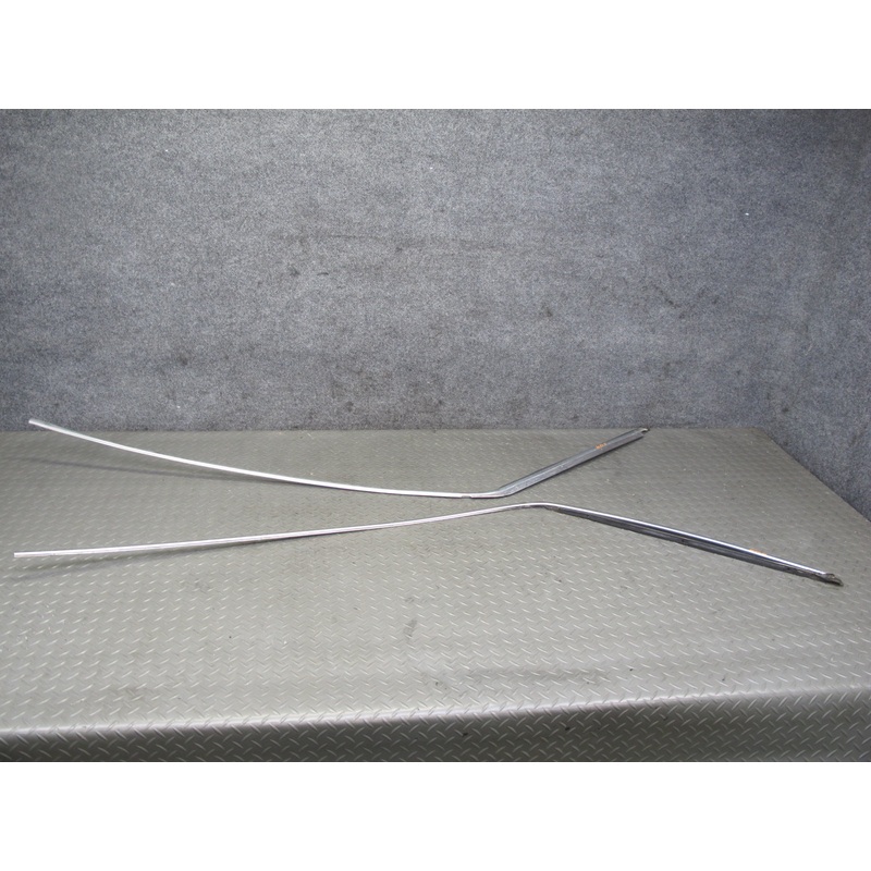 77-85 Mercedes W123 Sedan Left & Right Door Upper Roof Chrome Trim Molding Set