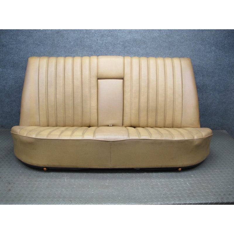 77-85 Mercedes W123 Sedan Rear Leather Seat Upper Lower Cushion Set Palomino OEM