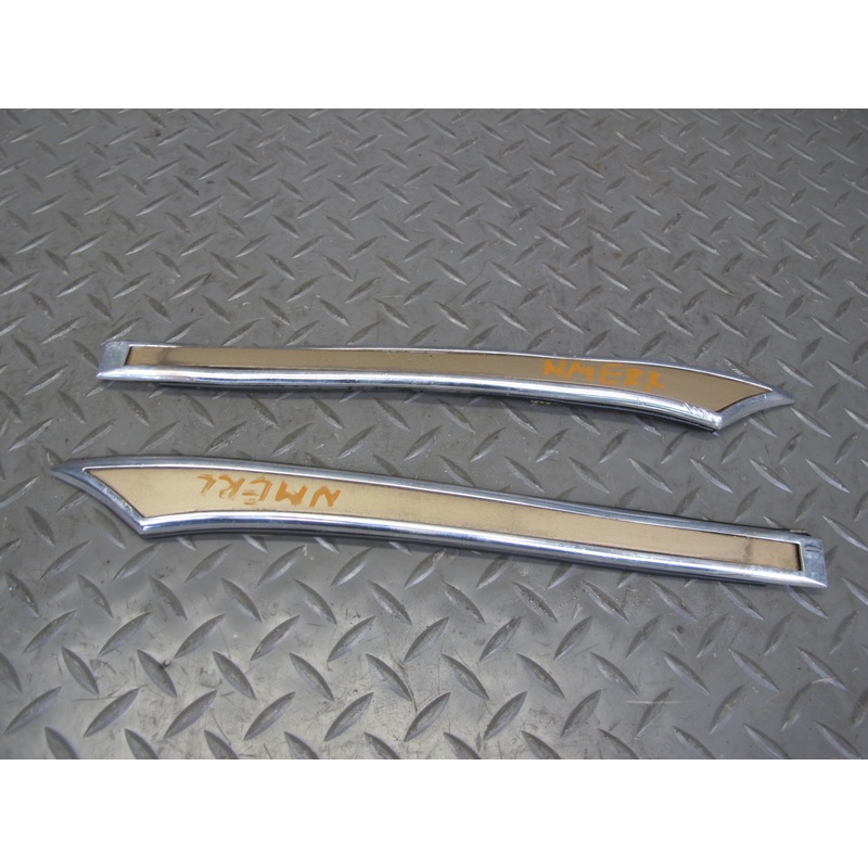 77-85 Mercedes W123 Sedan Set of 2 Rear Quarter C Pillar Trim Molding OEM
