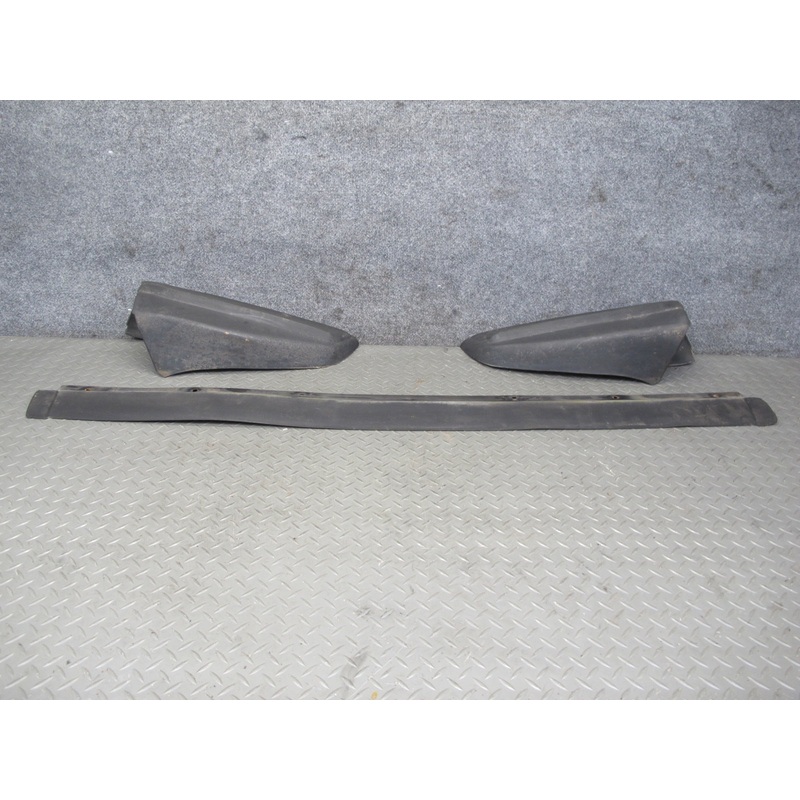 77-85 Mercedes W123 Sedan Set of 3 Rear Bumper Rubber Trim Cover OEM