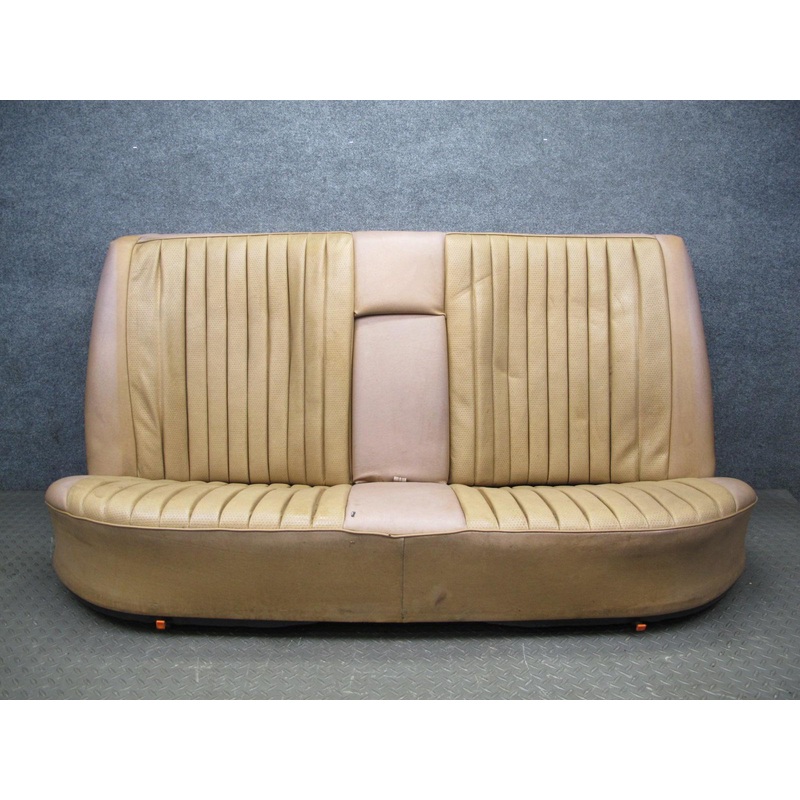 80-85 Mercedes W123 Sedan Rear Leather Seat Upper Lower Cushion Set Palomino OEM