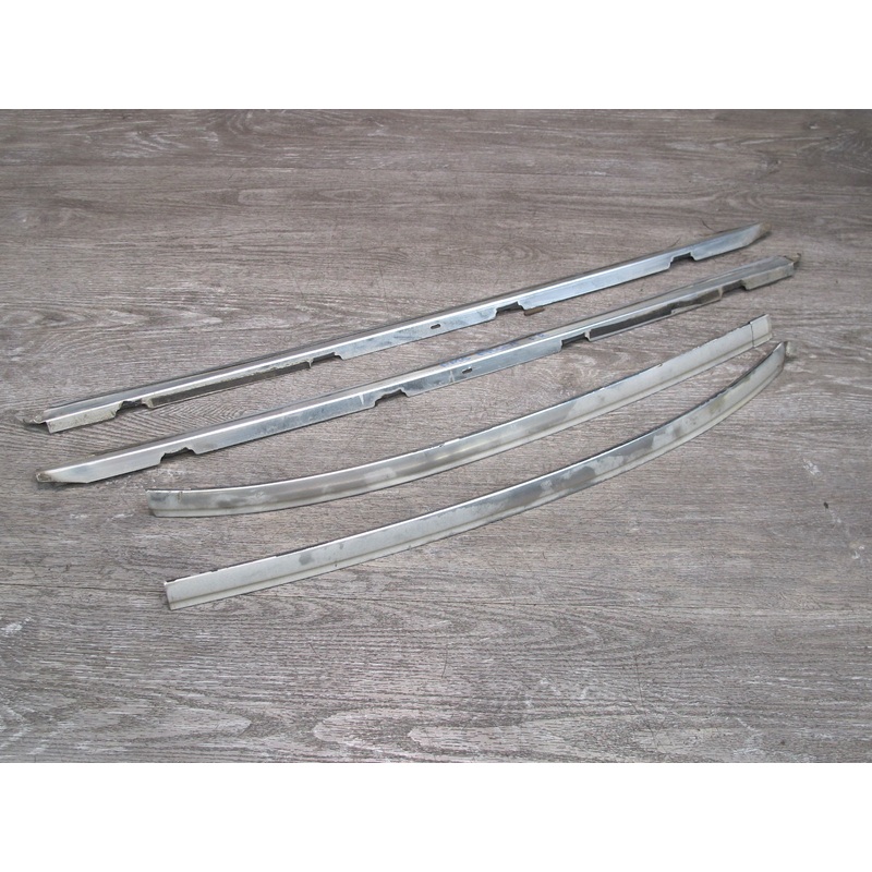 84-91 Mercedes W126 C126 Coupe Front Windshield A Pillar Trim Molding Set
