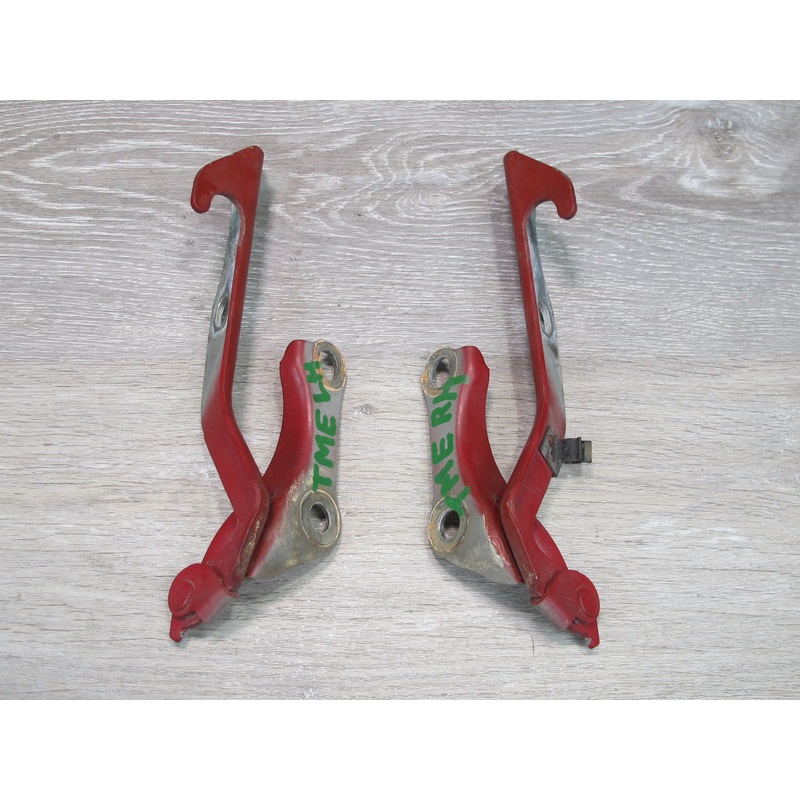 91-95 Toyota SW21L MR2 Set of 2 Left & Right Front Hood Frunk Hinge RED OEM