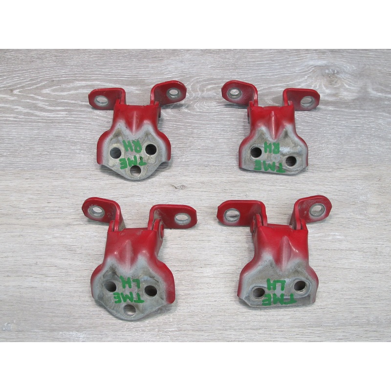 91-95 Toyota SW21L MR2 Set of 4 Left & Right Door Upper & Lower Hinge RED OEM