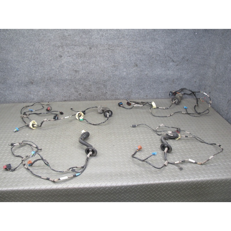 2003-2007 Hummer H2 Front & Rear Left Right Side Door Wiring Wire Harness Set