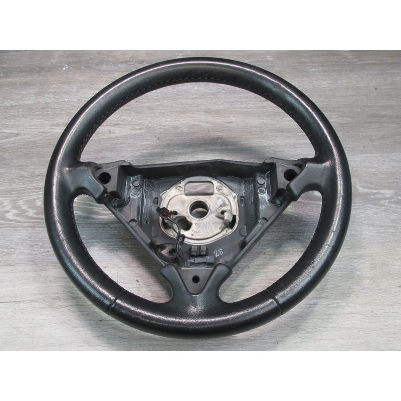 2008-2010 Porsche Cayenne 957 Front Left Leather 3 Spoke Steering Black