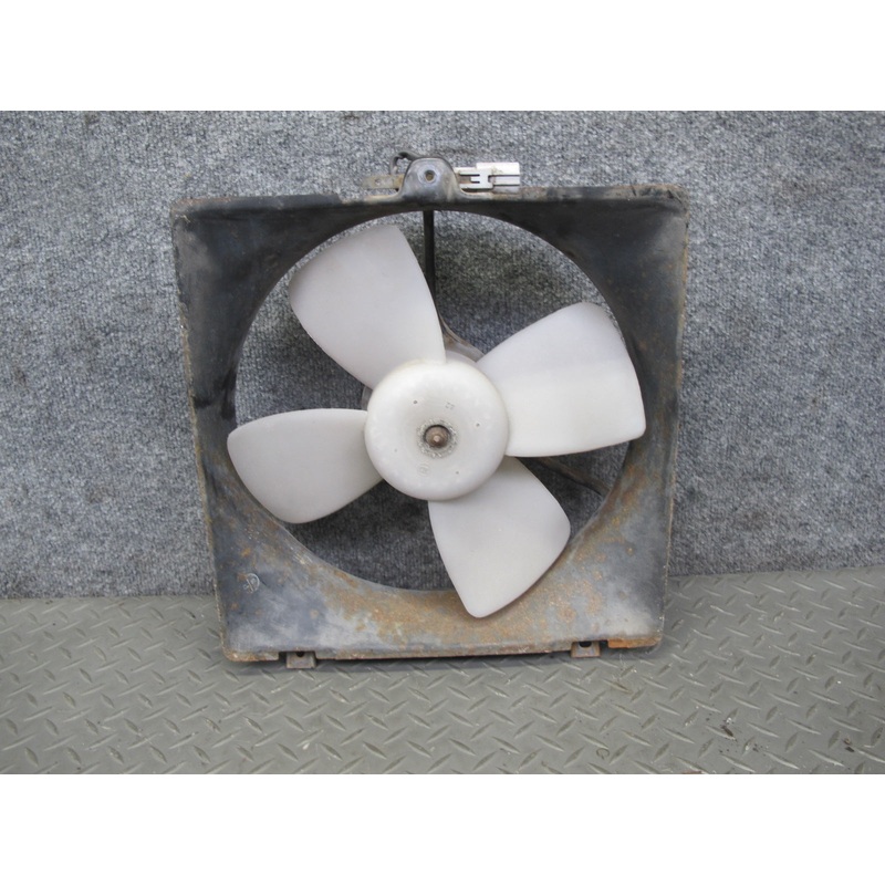 91-95 Toyota SW21L MR2 NA A/T 5SFE Engine Radiator Left Cooling Fan & Shroud OEM