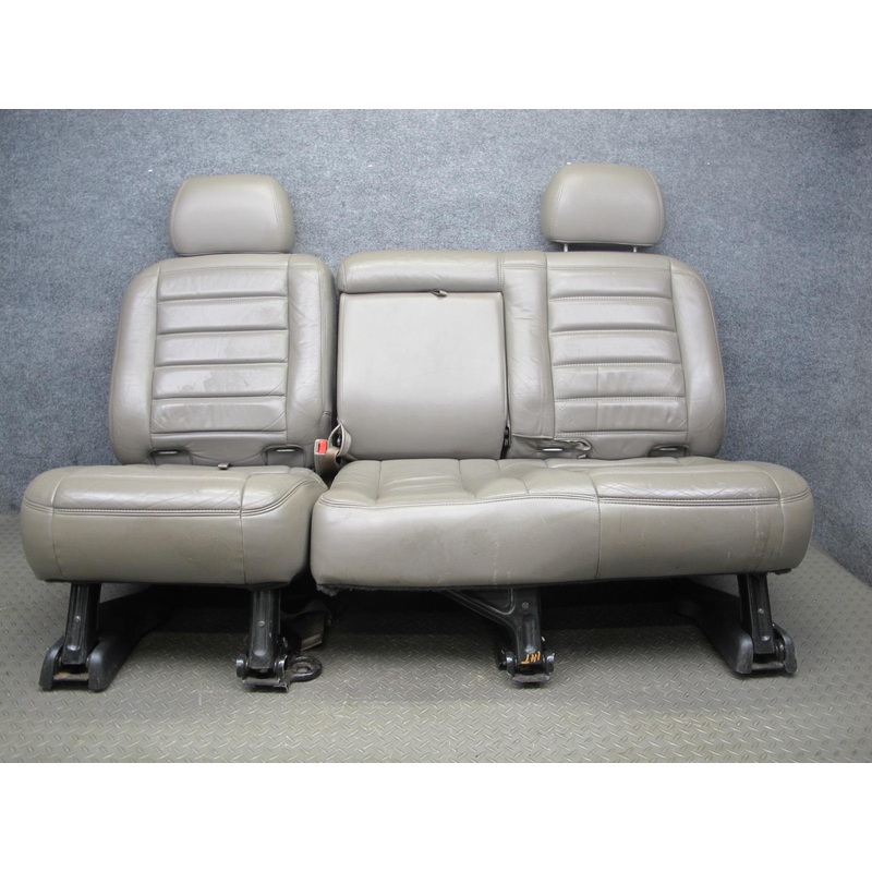 2003 Hummer H2 Rear 2ND ROW Left & Right Side Leather Wheat Seat Set of 2 Wheat