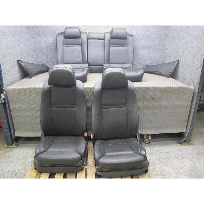 2008-2011 BMW E71 E72 X6 Front Rear Comfort Heated Vented Leather Seat Black Set