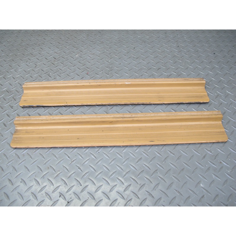 81-85 Mercedes W123 Set of 2 Rear Left & Right Door Scuff Sill Plate Trim Panel