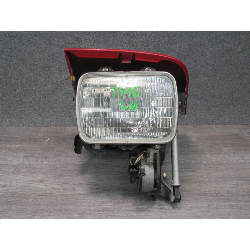 91-95 Toyota SW21L MR2 Front Left POP UP Headlight Lamp w Motor Rally RED OEM
