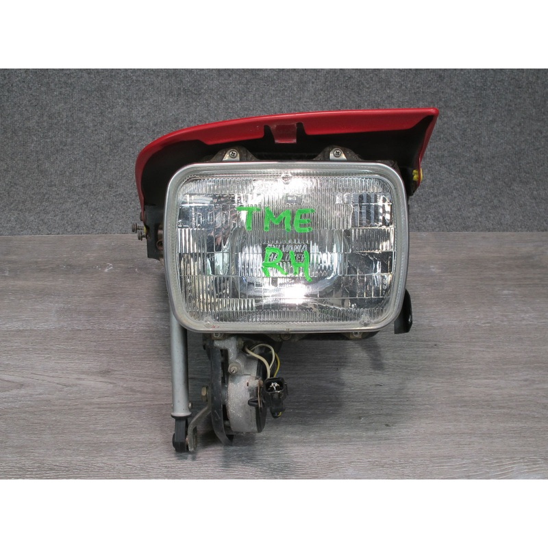 91-95 Toyota SW21L MR2 Front Right POP UP Headlight Lamp w Motor Rally RED OEM
