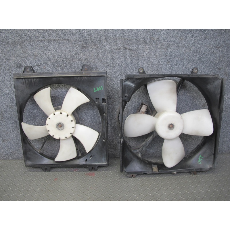 91-99 Dodge Stealth 6G72 Engine Radiator & A/C Condenser Fan & Shroud Set OEM