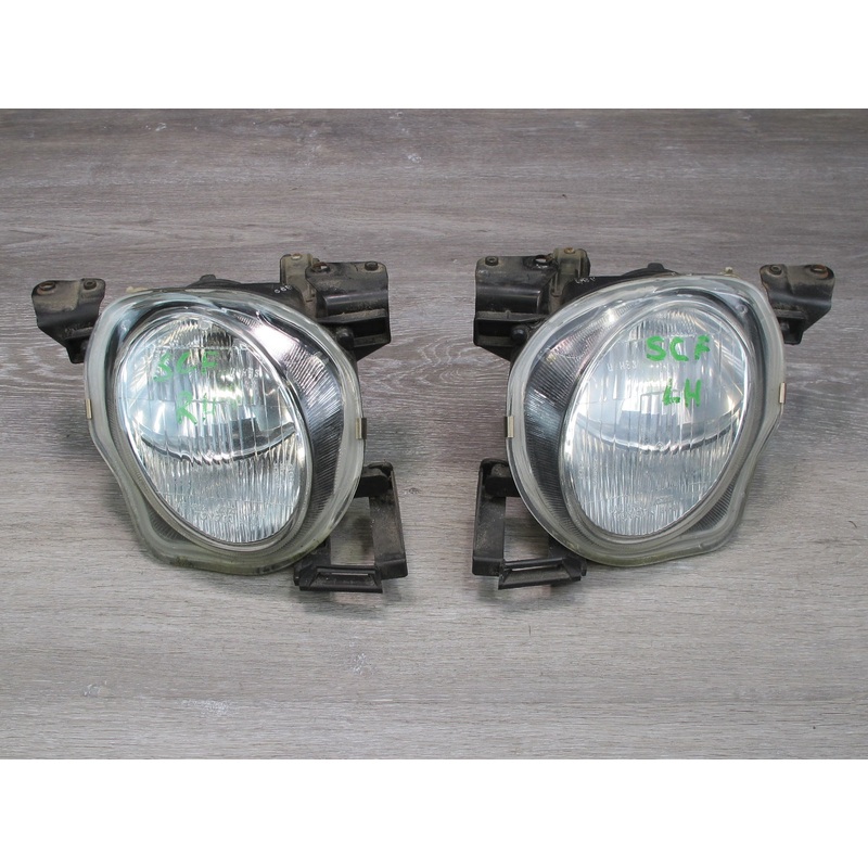 95-97 Lexus SC300 SC400 UZZ30L Set of 2 Front Inner High Beam Headlight Lamp OEM