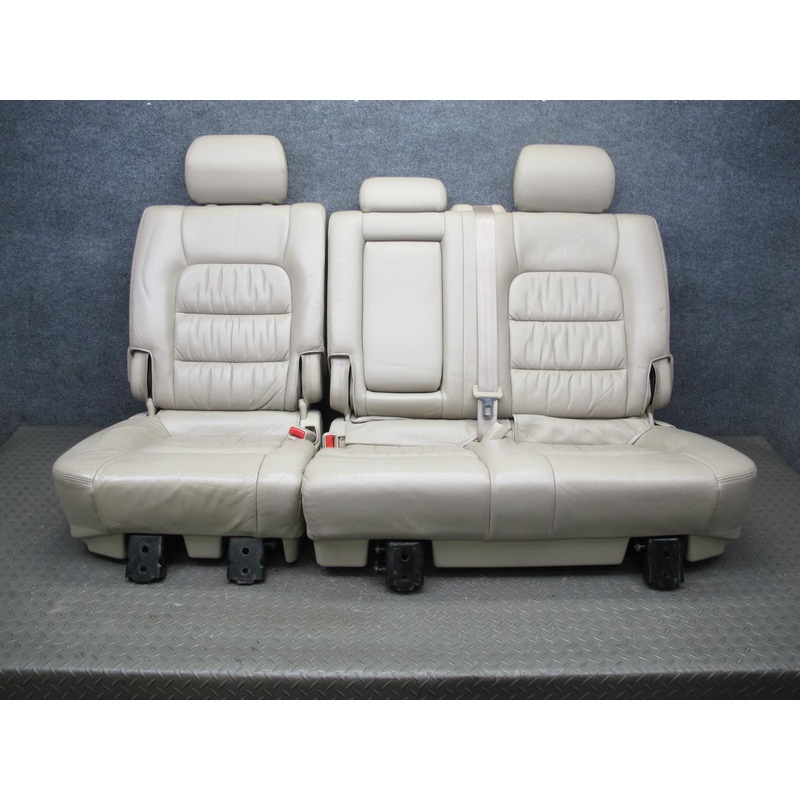 2004 Lexus LX470 Rear Second ROW Left & Right Leather Ivory Seat Set of 2