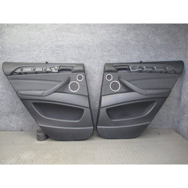 2008-2014 BMW E71 E72 X6  Rear Left & Right Door Interior Trim Cover Panel Set