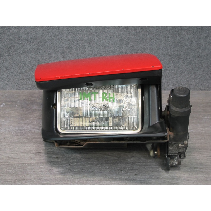 91-93 Dodge Stealth Front Right Passenger Side Headlight Lamp w Motor RED OEM