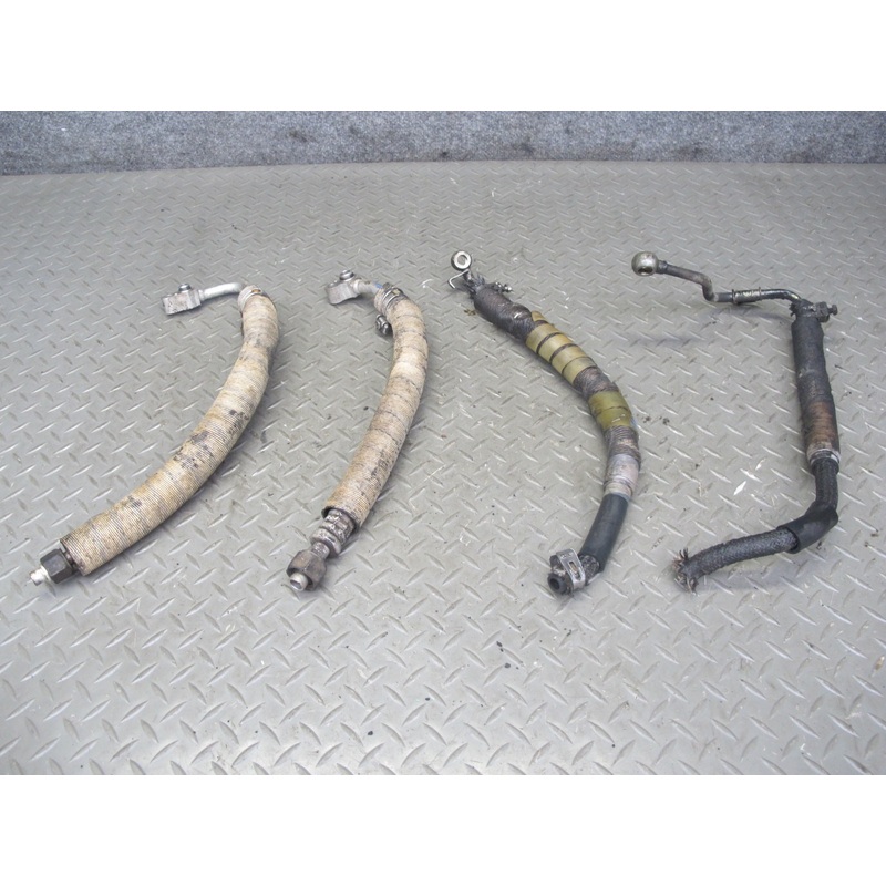 87-89 Toyota MR2 AW15 GT 4AGELC Set of 4 A/C Hose Pipe Line OEM