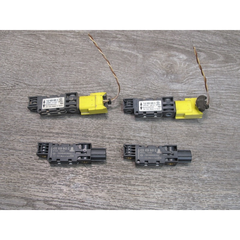 03-12 BENTLEY CONTINENTAL GT GTC LEFT & RIGHT SIDE SRS AIRBAG IMPACT SENSOR 4PCS OEM