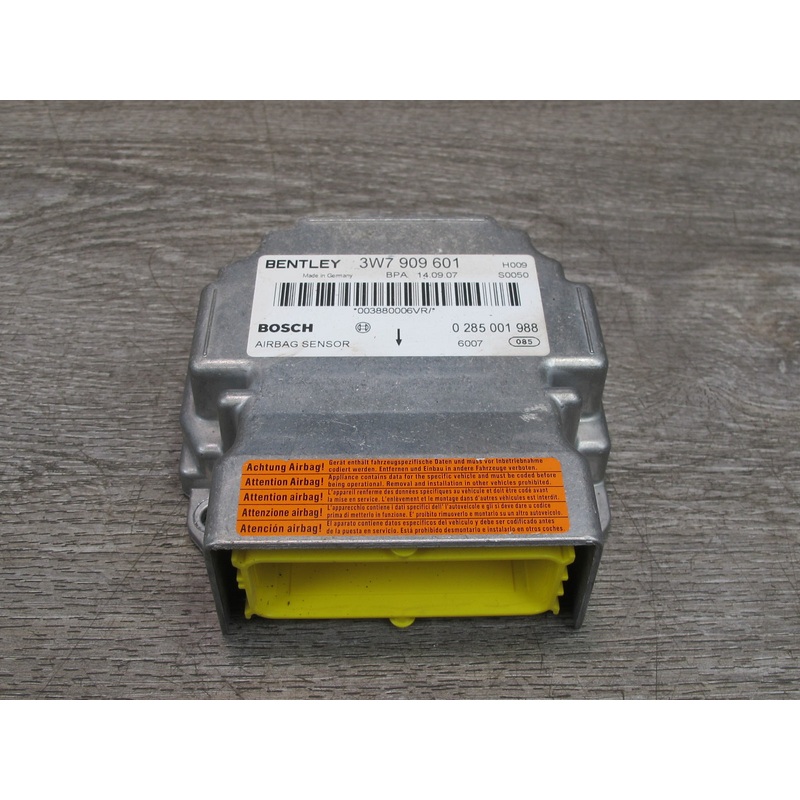 06-12 BENTLEY CONTINENTAL GTC SRS AIRBAG CONTROL MODULE UNIT 3W7909601 OEM