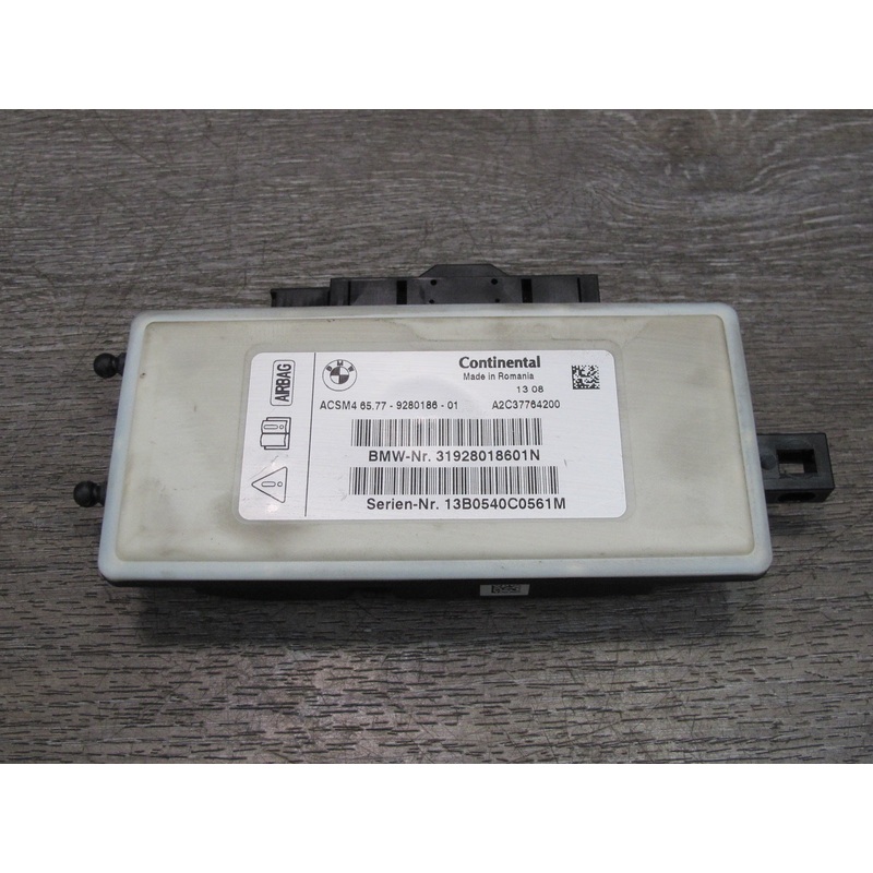 11-16 BMW F10 F07 5-SERIES SRS AIRBAG CONTROL MODULE UNIT 9280186 OEM