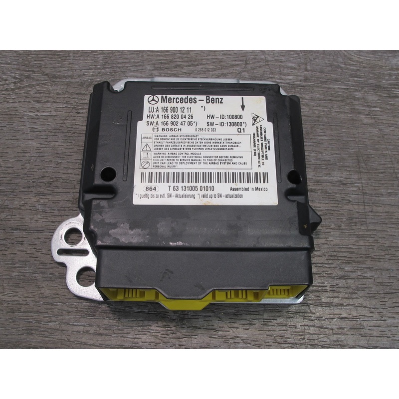 12-15 MERCEDES W166 ML GL SRS AIRBAG CONTROL MODULE UNIT 1669001211 OEM