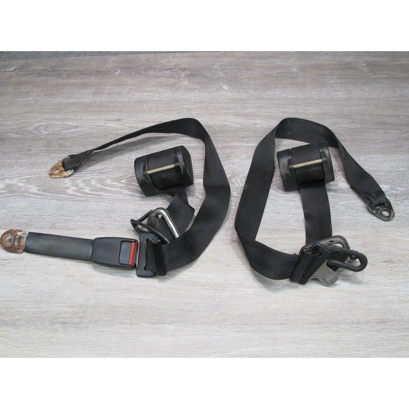 83-86 PORSCHE 928 S FRONT LEFT & RIGHT SIDE SEATBELT RETRACTOR SET OEM