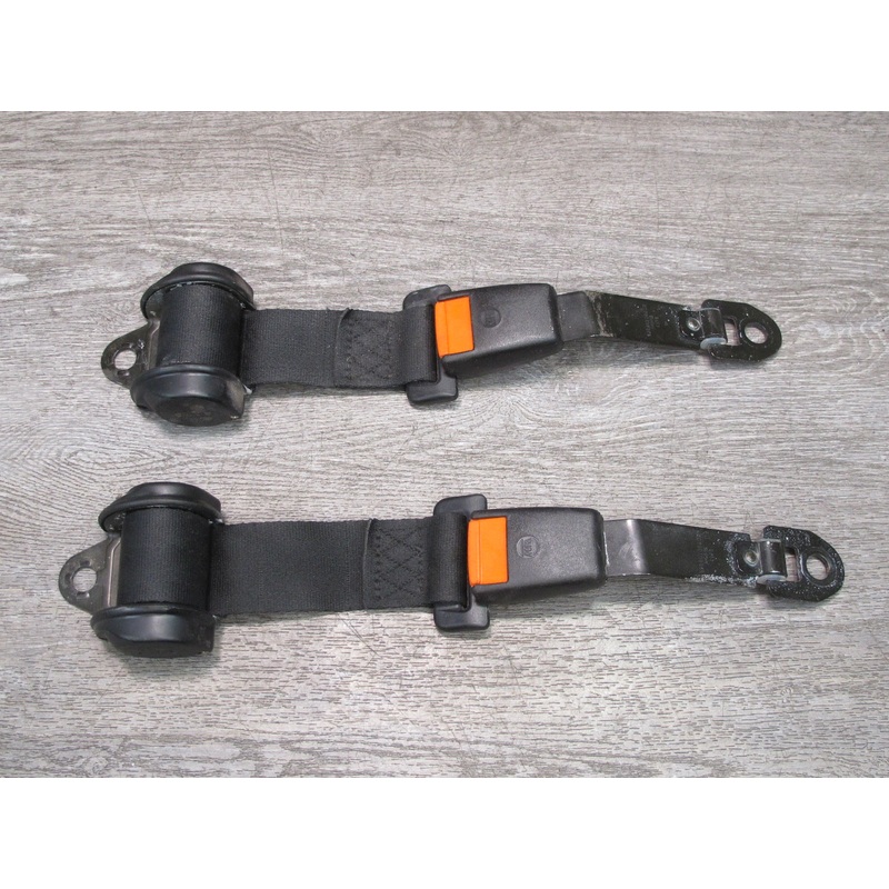 87-95 PORSCHE 928 S REAR LEFT & RIGHT SIDE SEATBELT RETRACTOR W/ BUCKLE SET OEM