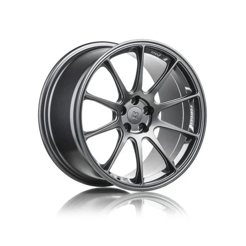 Titan 7 Forged Aluminium Wheel - T-R10 20x12.5 5x120.65 ET 55 CB 70.3 in Satin Titanium