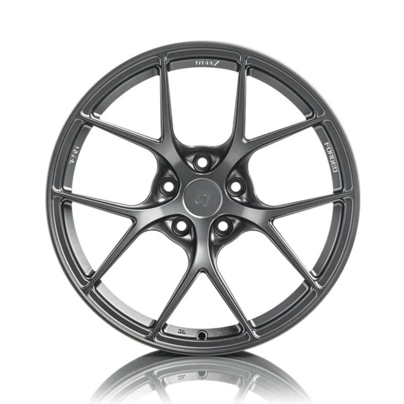 Titan 7 Forged Aluminium Wheel - T-S5 18x10.5 5x120.65 ET 52 CB 70.3 in Satin Titanium