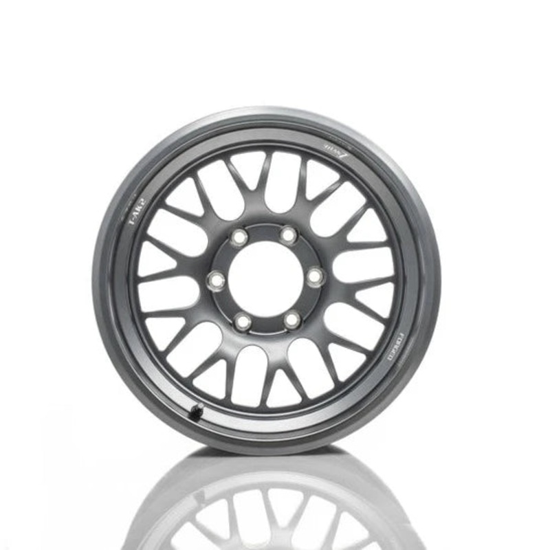 Titan 7 Forged Aluminium Wheel - T-AK2 17x8.5 5x127 ET -1 CB 71.5 in Satin Titanium