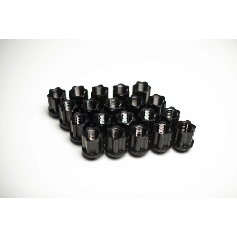 Titan 7 Titan7 O.W.L. Titanium Race Nut 14x1.5 in Machine Black