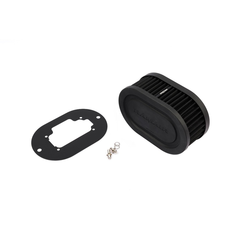 Ramair Pleated Carb Air Filter Baseplate to fit Weber 32/36 DGV/DGEV 38 DGAS/DGMS 65mm